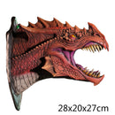 Dragon Legends Prop 3D-Wand-Dinosaurier-Rauchlicht, Wandkunst, Skulptur, Form, Statue, Heimdekoration, Raum, Halloween-Dekoration