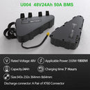 Batería LG Tesla EBike 21700 18650 paquete de batería triangular 36V 48V 52V 20Ah 24Ah 28.8Ah para Motor de 750W 500W 1000W 2000W