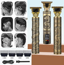 Close-cutting Digital Hairdresser Electric Hair Clipper Professional Barber Men Hair Trimmer Rechargeable 0mm T- Blade Machine