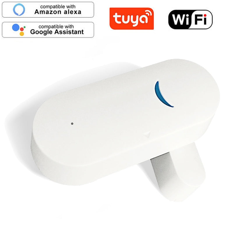 Sensor de puerta WiFi inteligente Tuya, detectores de puerta abierta/cerrada, aplicación WiFi, alerta de notificación, alarma de seguridad, compatible con Alexa, Google Home