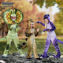 Kids Triceratops Dinosaur Costumes Girls Boys Halloween Cosplay Costumes Child Dino Pretend Game Party Role Play Dress Up Outfit