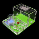 DIY Acryl-Ameisenfarm, flaches Ameisennest, Ameisenhaus für Haustiere, Ameisenhaufen, feuchtigkeitsspendender Wasserturm, Werkstatt, Futterbereich, 12 x 15 x 7,5 cm