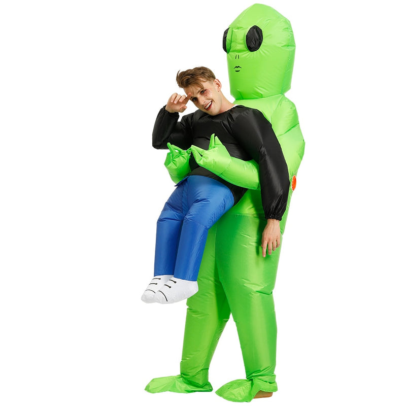 Disfraz de Mascota Alien para fiesta, disfraz de monstruo inflable de Halloween aterrador para adultos y niños, Disfraz de juego de rol de Anime