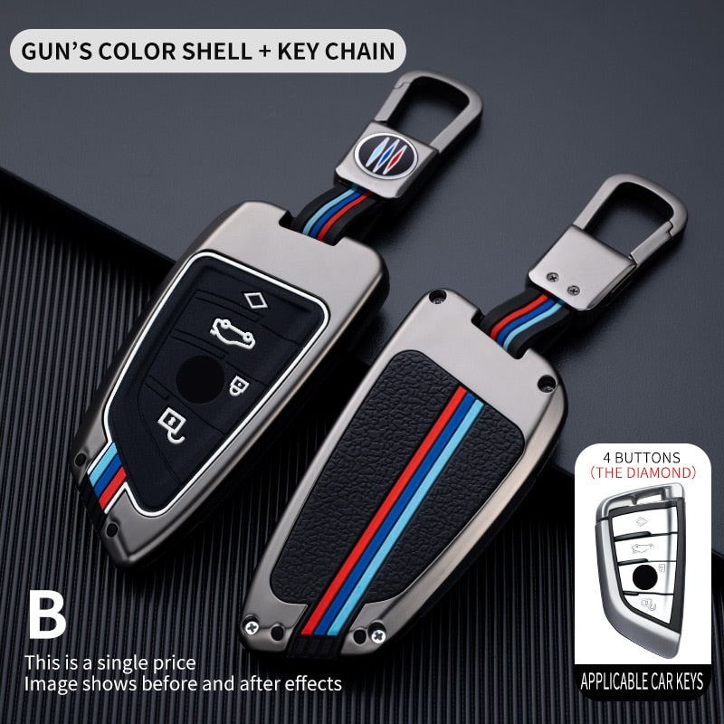 Zinc Alloy Car Key Case Cover Shell Protector for BMW X1 X3 X4 X5 F15 X6 F16 G30 7 Series G11 F48 F39 520 525 G20 118i 218i 320i