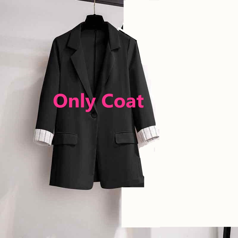 2021 Autumn New Suit Jacket Suspender Pants Three-piece Women&