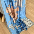 2022 180*90cm Women Scarf Summer Silk Shawl Lady Wrap Soft Female Europe Designer beach bandanna foulard muffler girl pareo