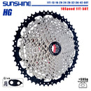 SUNSHINE Bicycle Cassette 8/9/10/11/12Speed Freewheel 32/36T/40T/42T/46T/50T/52T Sprocket HG Structure Flywheel For SHIMANO/SRAM