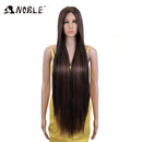 Noble Synthetic Lace Front Wigs For Women 38 Inch Straight Wig Lace Wig Ombre Blonde Lace Wigs Cosplay Straight Lace Front Wig