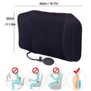 Almohadas de masaje de apoyo lumbar inflables portátiles Tcare - Diseño ortopédico para aliviar el dolor de espalda - Almohada de apoyo lumbar unisex