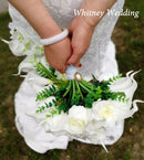 Nueva Cascada Marfil Flores En Cascada Calla Ramos De Novia Perlas Artificiales Ramos De Boda De Cristal Ramo De Mariage Rose