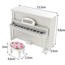 1/12 Dollhouse Miniature Accessories Mini Wooden Classical Piano Simulation Musical Instruments Model Toys for Doll House Decor