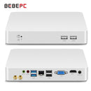 BEBEPC Mini PC HTPC Intel Core i5 6200U i5 4200U 3317U Windows 10 Pro USB Mini Computer Cooler Office Desktop minipc WIFI HD