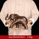 Feng Shui Elegant Elephant Resin Statue Lucky Wealth Figurine Crafts Ornaments Gift for Home Office Desktop Decoration