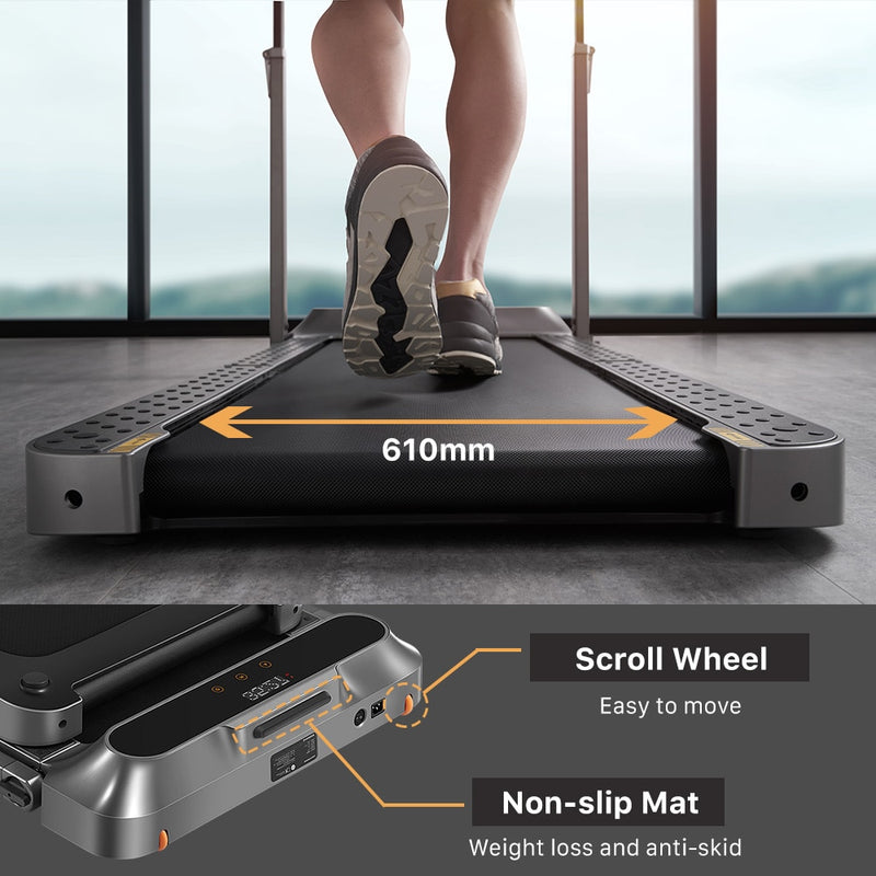 WalkingPad 10km/h Faltbares Laufband R2 Gehen und Laufen 2 IN 1 Laufband Home Gym Fitnessgeräte, Laufband unter dem Schreibtisch