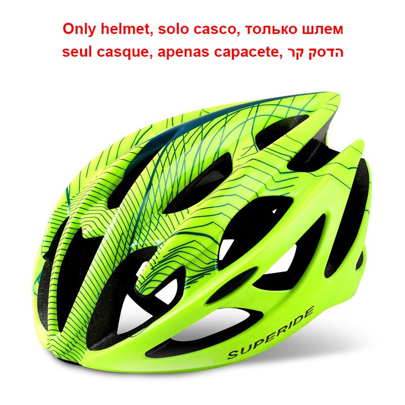 SUPERIDE Outdoor Road Bike Mountain Bike Helmet with Rearlight Ultralight DH MTB Bicycle Helmet Sports Riding Cycling Helmet