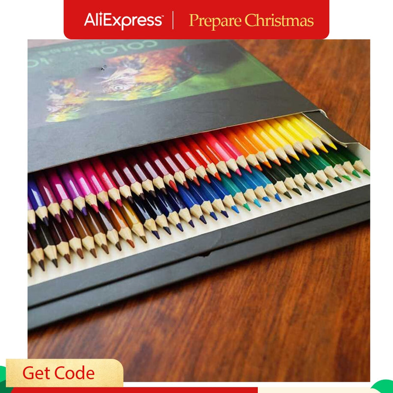 12/18/24/36/48/72 Colors Oily Color Pencil  Artistic  Color Lead Brush Sketch Wood  Pencils Set Hand-Painted School Supplies