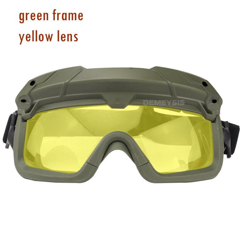 Gafas tácticas Airsoft Paintball a prueba de viento antiniebla CS juego de guerra gafas de protección para senderismo aptas para casco táctico