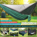 Camping Hammock with Mosquito Net Double Hammock Travel Hammock,Backpacking Hammock Portable Parachute 5+1 Ring Strap Hammock