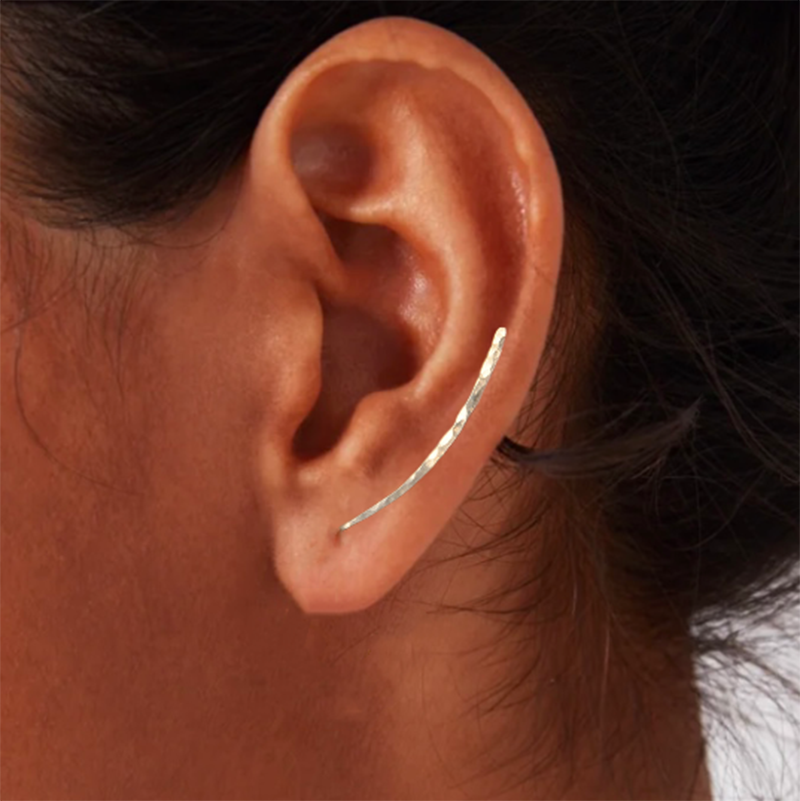 925 Silver Ear Clip Earrings Gold Filled Jewelry Vintage Handmade Hammered Jewerly Pendientes Oorbellen Boho Earrings For Women
