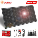 Dokio 300W 18V Flexible Foldable Solar Panel Hiqh Quality Portable Solar Panel China For Camping/Boat/RV/Travel/Home/Car