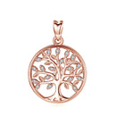 EUDORA 100% 925 Sterling Silver Tree of Life Pendant Necklaces with AAA Zircon Women Fashion Jewelry Gift For Girl Birthday D170