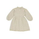 HoneyCherry New Style For Autumn And Winter Girl's Dress Children's Hollow-out Long-Sleeved Dress Knitted Woolen Dress