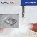 9 Pieces 160mm Masonry Drill Bits Set SDS Plus Shank Carbide Cross-Tip for Electric Hammer Diameter-5&6&6&8&8&10&12&14&16mm