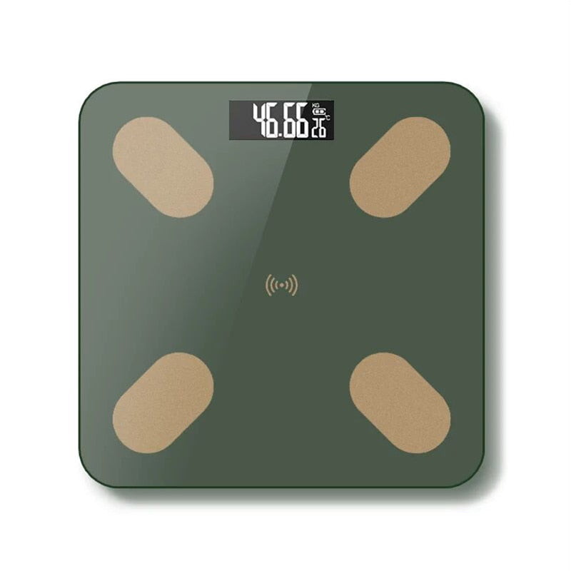 Bathroom Scales Body Fat Scale LED Digital Floor Weight Scale Smart BMI Scales Balance Wireless Bluetooth APP Android IOS