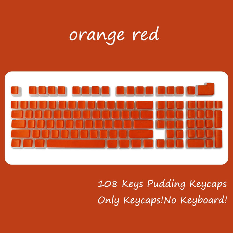 OEM Profile PBT Keycaps 108 Keys Pudding Keycap For Cherry MX Switch Mechanical Keyboard kit RGB Gamer backlit Keyboards Switch