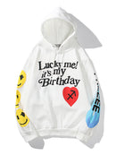 Kanye West Graffiti Letter Print Plus Velvet Sweatshirt Men And Women Harajuku Fleece Hoodie Hip Hop Stranger Things Hooded