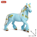 Oenux Classic Mythical Rainbow Pegasus Simulation Animal Original Fairy Tale Fly Horse Action Figures Model PVC Educational Toys