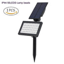 T-SUN 1-2pcs 50 leds Solar Garden Lights Adjustable Outdoor Solar Lamp IP44 Waterproof Wall Lighting for Garden Decoration Light