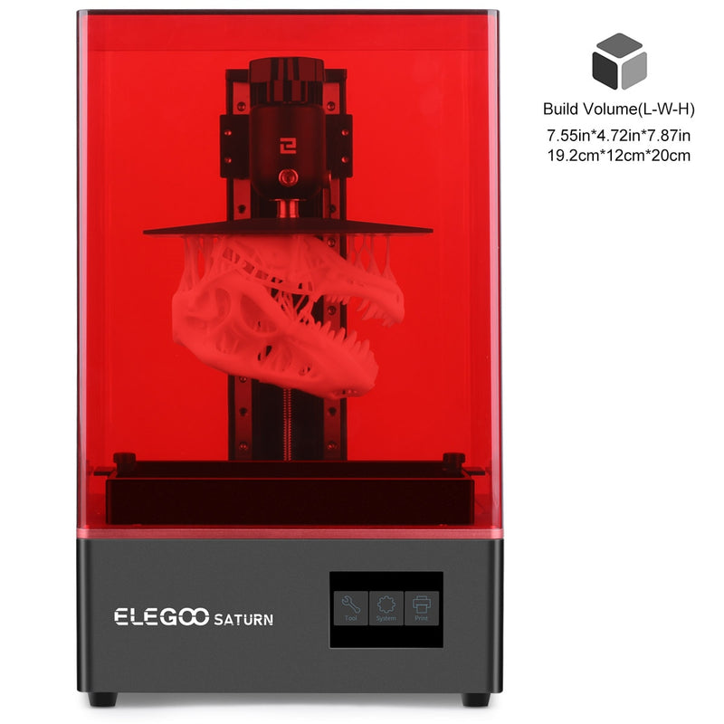 ELEGOO SATURN Mono MSLA 3D Printer UV Photocuring 4K LCD 3D Printer 8.9inch 4K Monochrome LCD Resin 3D Printer 192*120*200mm