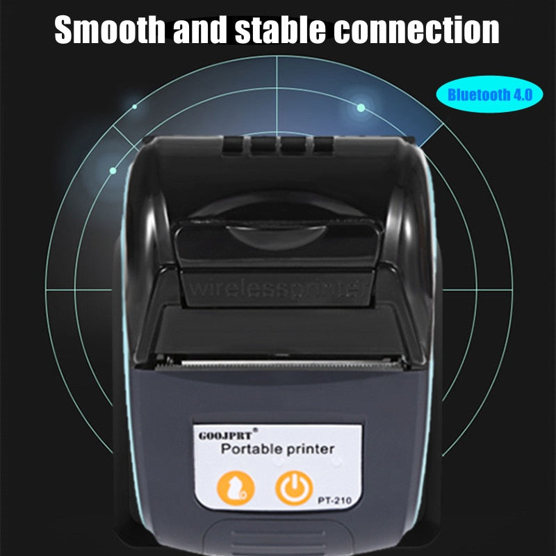 Mini Portable Printer Wireless Bluetooth Receipts Thermal Printers Mobile Phone 58mm Android IOS PC Pocket Bill Makers Impresora