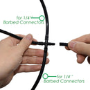 Manguera de riego de jardín KESLA de 5-100m, tubería de riego por goteo de PVC de 4/7mm, rociador de tubería de riego por goteo, invernadero de balcón de césped de 1/4''