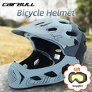 Casco de bicicleta Cairbull para hombre y mujer, casco de ciclismo de montaña MTB de cara completa en molde, gorras para casco de bicicleta deportiva de seguridad para carreras todoterreno