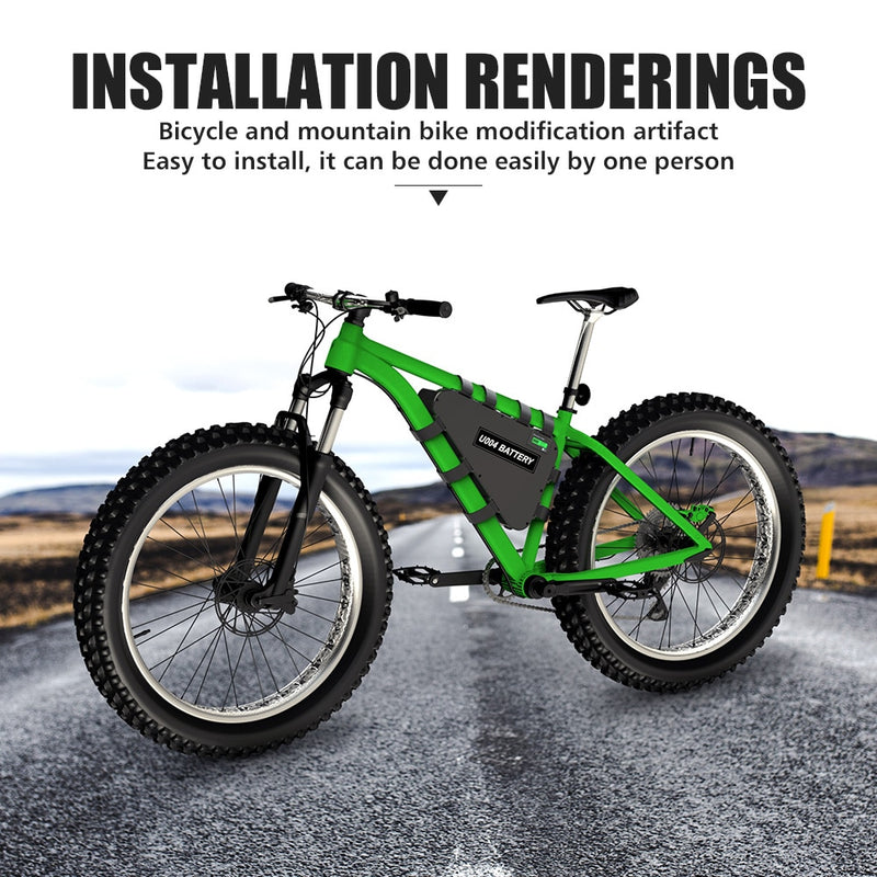 Batería LG Tesla EBike 21700 18650 paquete de batería triangular 36V 48V 52V 20Ah 24Ah 28.8Ah para Motor de 750W 500W 1000W 2000W