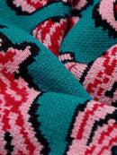 Mujeres Nuevo Vintage Cálido Espesar Suéteres UFO Nubes Jacquard Jerseys Otoño Invierno Punto Retro Suelto Tops Blusas C-012