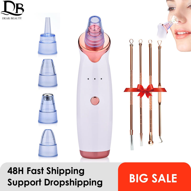 Blackhead Remover Vacuum Electric Nose Beauty Face Deep Cleansing Skin Care Vacuum Black Spots Acne Pore Cleaner Pimple Tool