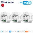 WiFi Mini interruptor de cortina inteligente módulo persianas enrollables Motor de persiana Smart Life Tuya aplicación remota Control funciona con Alexa Google Home