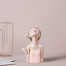 ARTLOVIN Butterfly Fairy Figures Girl Figurines Resin Tabletop Statues Creative Characters With Metal Gold Tray Home Decor Craft