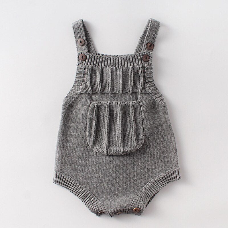 Baby Knitting Rompers Cute Overalls Newborn Girls Boys Clothes Baby Girl Boy Sleeveless Romper Jumpsuit Toddler Knit Romper