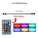 Luz de acuario RGB, lámpara de buceo con control remoto de 18-57cm, lámpara colorida de 90-260v para plantas, pecera, uso anfibio esencial