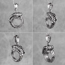 Ouroboros serpiente dragón hombres collares largos colgantes cadena Hip Hop para niño hombre Acero inoxidable joyería creatividad regalo al por mayor