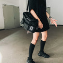 11 BYBB'S DARK Vintage Hip Hop bolso de hombro Streetwear lona Multi bolsillos escuela mensajero pecho bandolera hombres mujeres