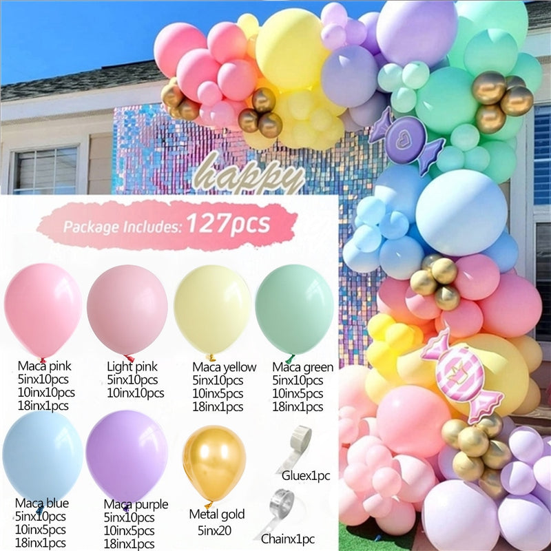 Hot Pink Ballon Girlande Arch Kit Schmetterling Aufkleber Chrome Rose Gold Latexballons für Geburtstag Hochzeit Baby Shower Dekoration