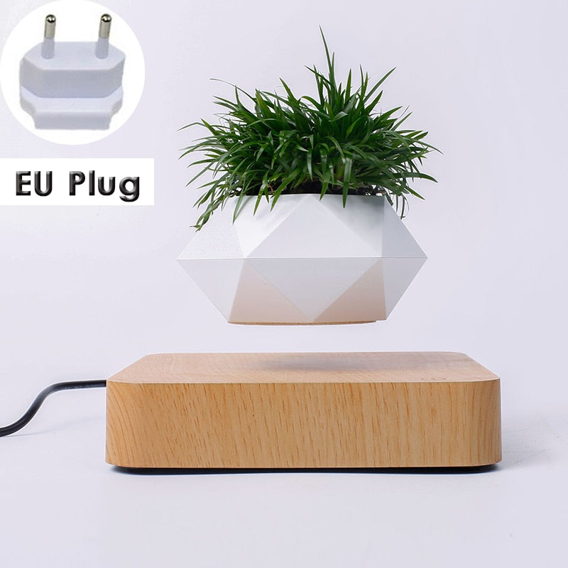 Hot Sale Levitating Air Bonsai Pot Rotation Planters Magnetic Levitation Suspension Flower Floating Pot Potted Plant Desk Decor