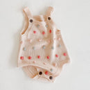 Mamelucos tejidos para bebés, monos bonitos, ropa para niñas y niños recién nacidos, Pelele sin mangas para niñas y niños, mono de punto para niños pequeños