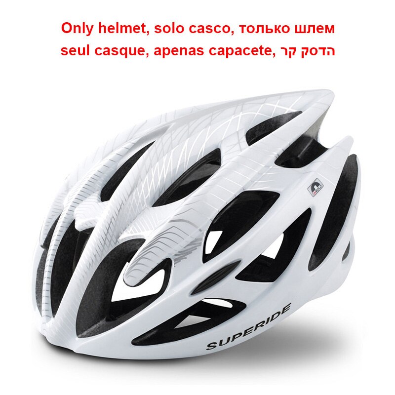 SUPERIDE Outdoor Road Bike Mountain Bike Helmet with Rearlight Ultralight DH MTB Bicycle Helmet Sports Riding Cycling Helmet