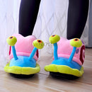 Winter Cartoon Slippers Women Funny Cute Snail Home Plush Shoes Indoor Cozy Flat Slides Furry Warm Cotton Slipper Girl Flip Flop